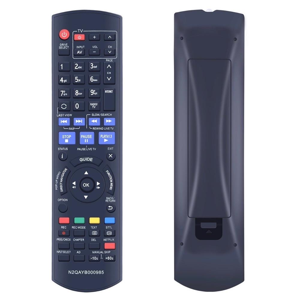 Panasonic N2QAYB000985 Remote Replacement HDD DVD Recorder DMR-BWT740EBK